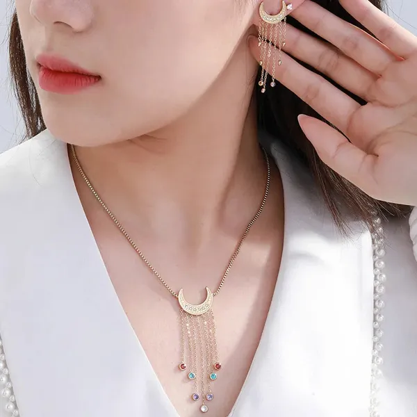 Golden_Moon_Tassel_Jewelry_Set_For_Women